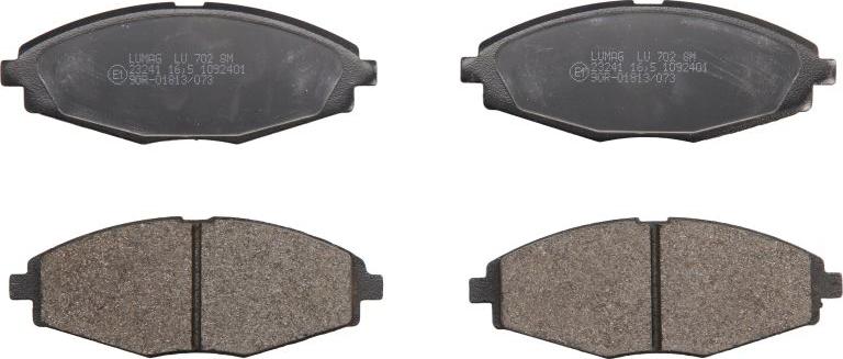 Breck 23241 00 702 00 - Гальмівні колодки, дискові гальма autocars.com.ua