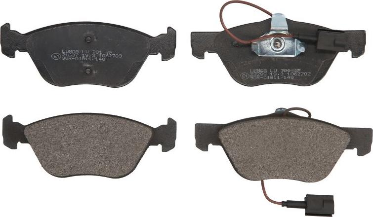 Breck 23289 00 701 10 - Гальмівні колодки, дискові гальма autocars.com.ua