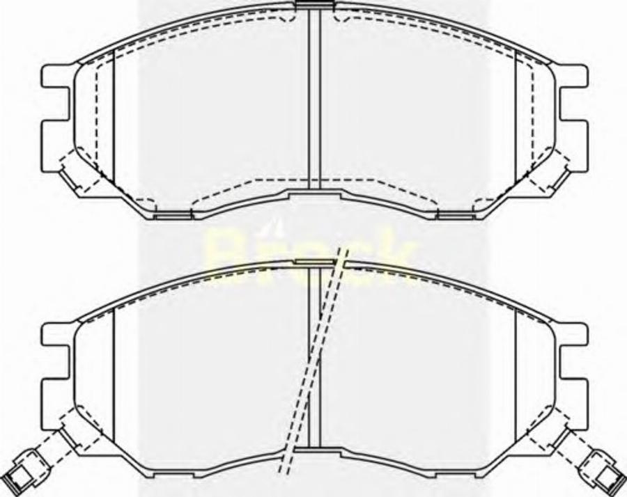 Breck 2329000C - Тормозные колодки, дисковые, комплект autodnr.net