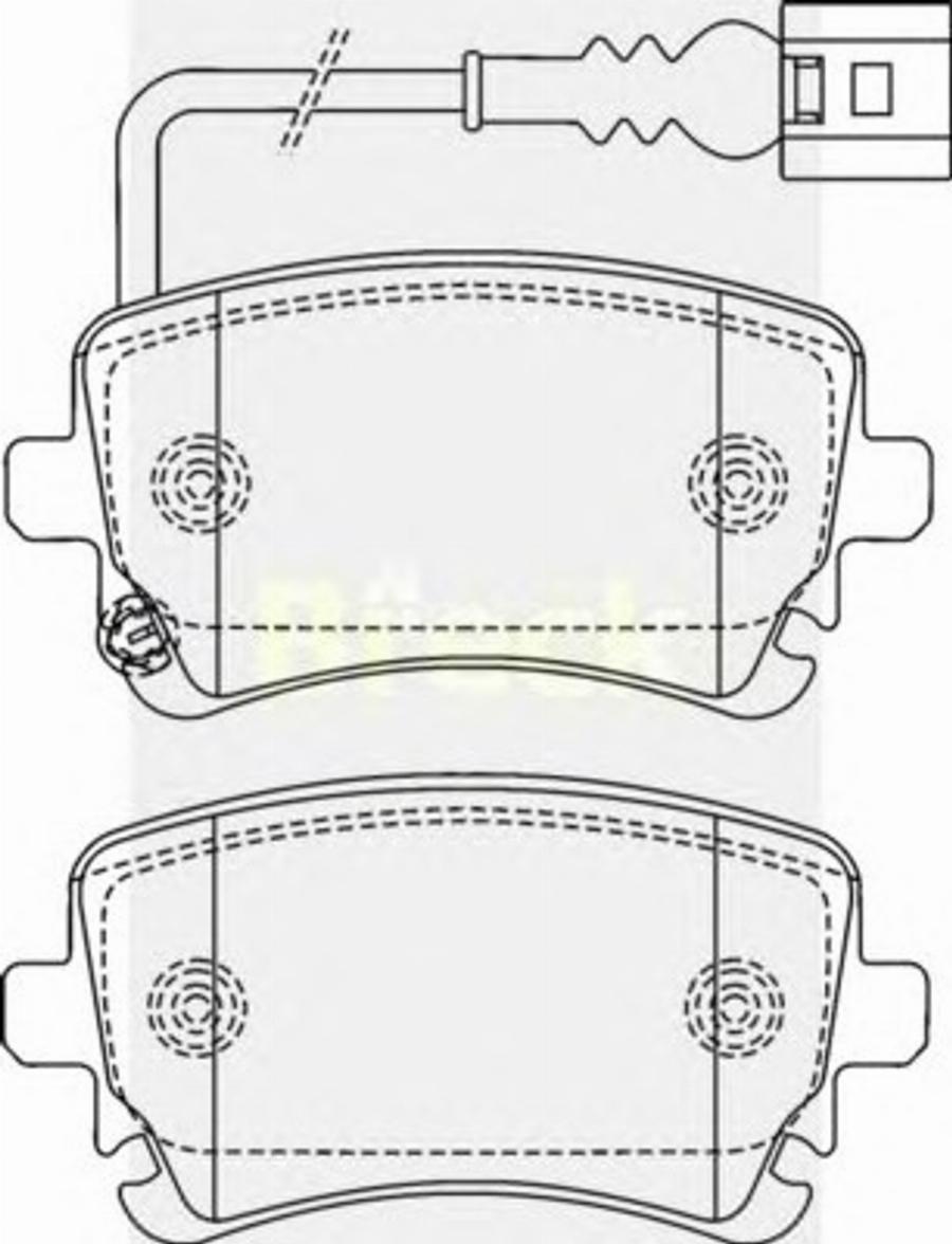 Breck 23326 00 703 10 - Гальмівні колодки, дискові гальма autocars.com.ua