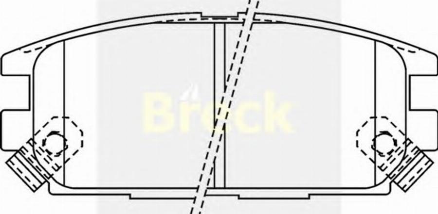 Breck 23373 00 C - Тормозные колодки, дисковые, комплект autodnr.net