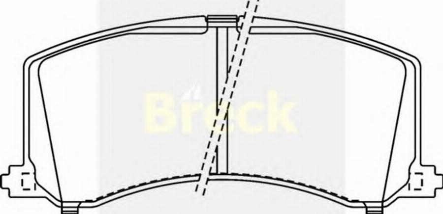 Breck 23400 00 C - Гальмівні колодки, дискові гальма autocars.com.ua