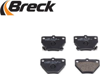 Breck 23521 00 704 10 - Тормозные колодки, дисковые, комплект avtokuzovplus.com.ua