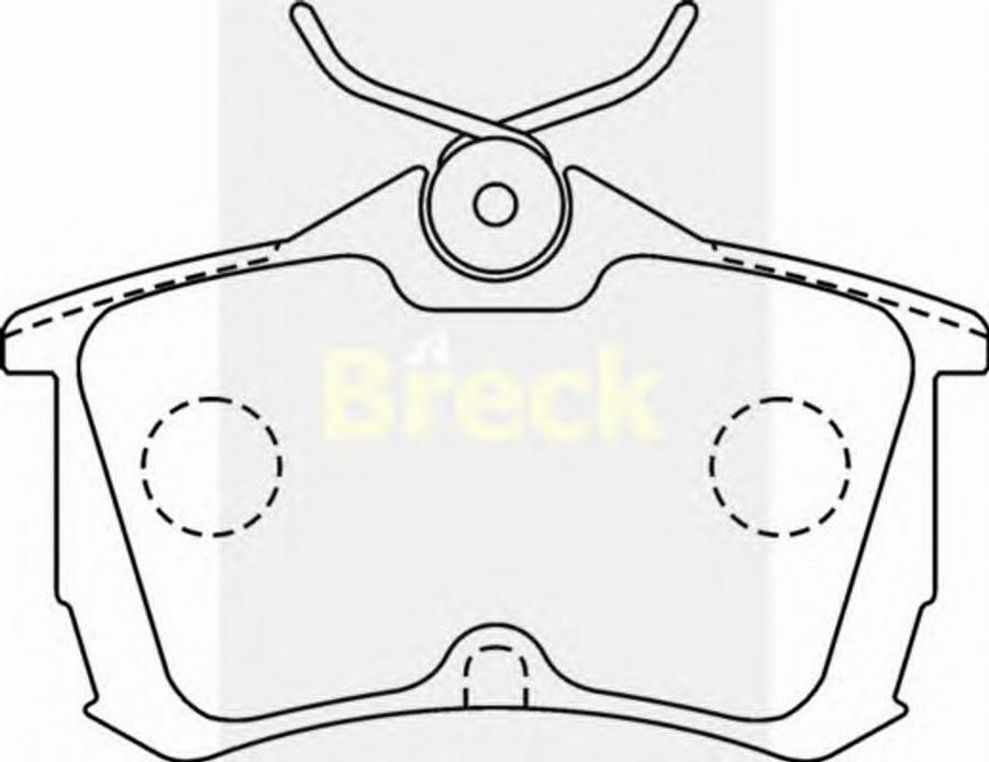 Breck 2352700C - Тормозные колодки, дисковые, комплект avtokuzovplus.com.ua