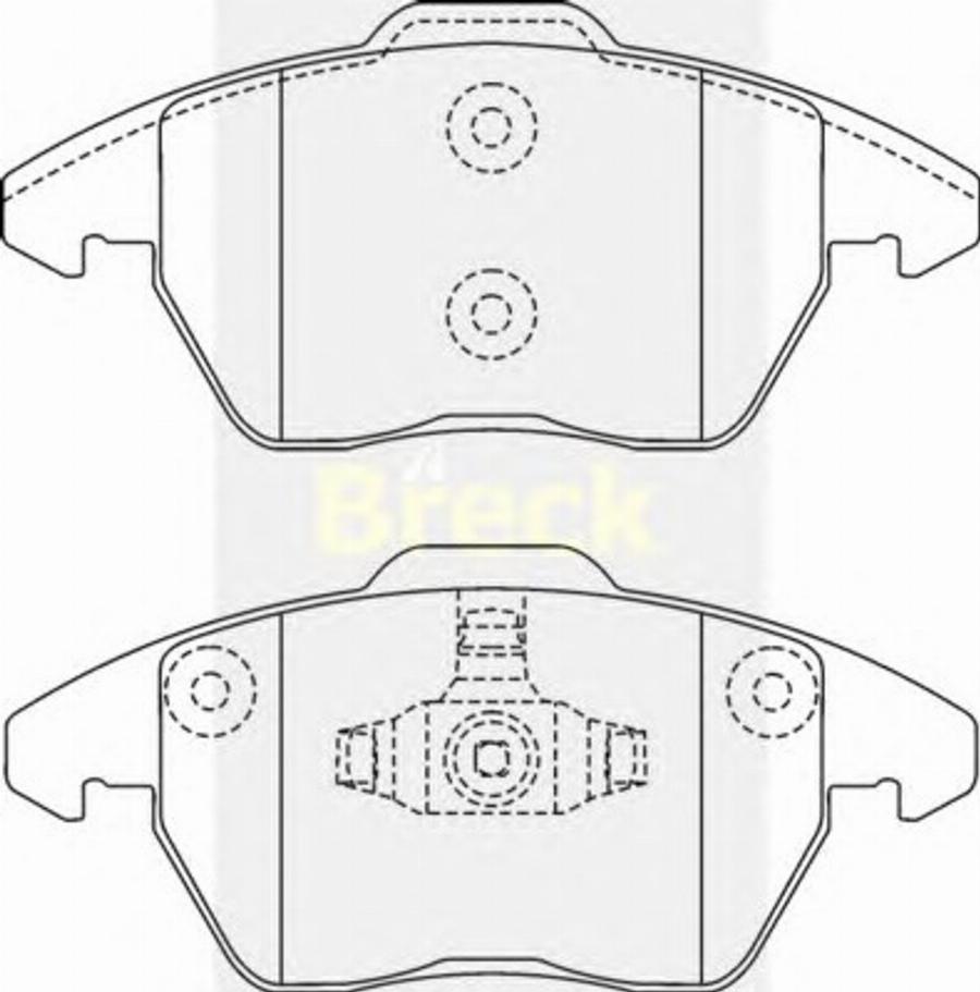 Breck 23589 00 - Тормозные колодки, дисковые, комплект autodnr.net