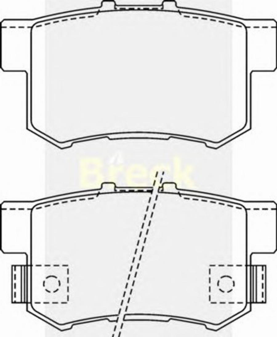 Breck 23652 00 C - Тормозные колодки, дисковые, комплект autodnr.net