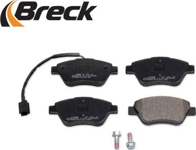 Breck 23705 00 701 10 - Тормозные колодки, дисковые, комплект avtokuzovplus.com.ua