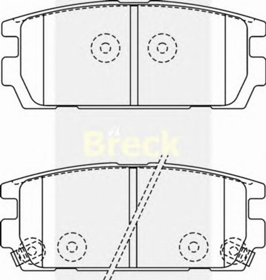 Breck 2381300C - Тормозные колодки, дисковые, комплект autodnr.net