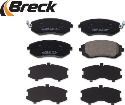 Breck 23865 00 701 00 - Тормозные колодки, дисковые, комплект autodnr.net