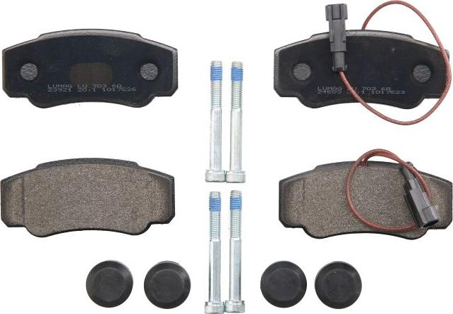 Breck 23921 00 703 10 - Гальмівні колодки, дискові гальма autocars.com.ua