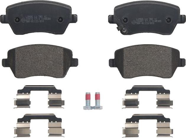 Breck 23973 00 702 10 - Гальмівні колодки, дискові гальма autocars.com.ua