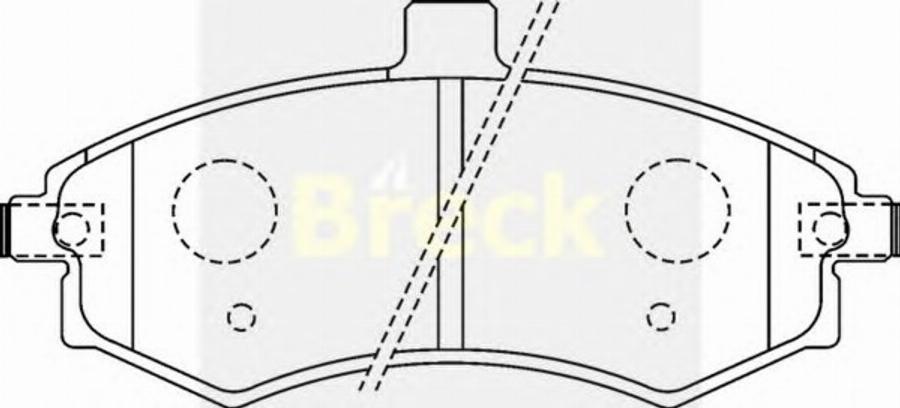 Breck 24031 00 C - Тормозные колодки, дисковые, комплект autodnr.net