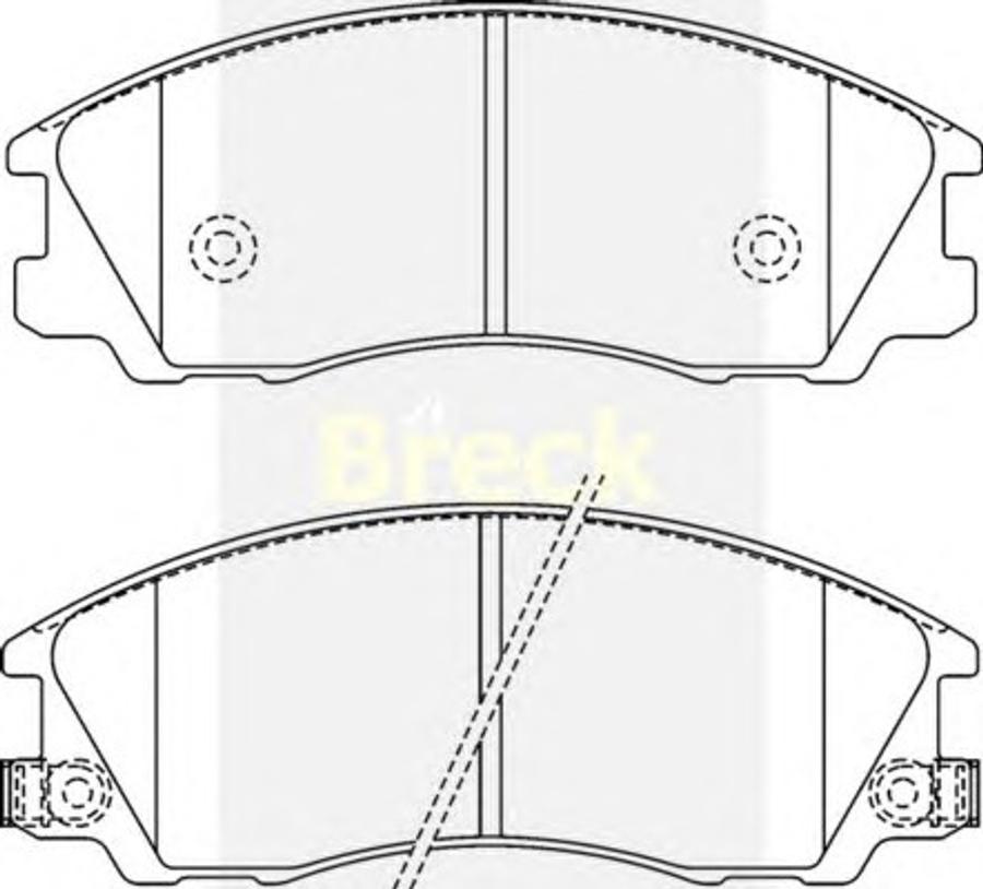 Breck 24059 00 C - Тормозные колодки, дисковые, комплект autodnr.net