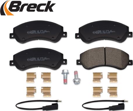 Breck 24484 00 703 10 - Тормозные колодки, дисковые, комплект avtokuzovplus.com.ua