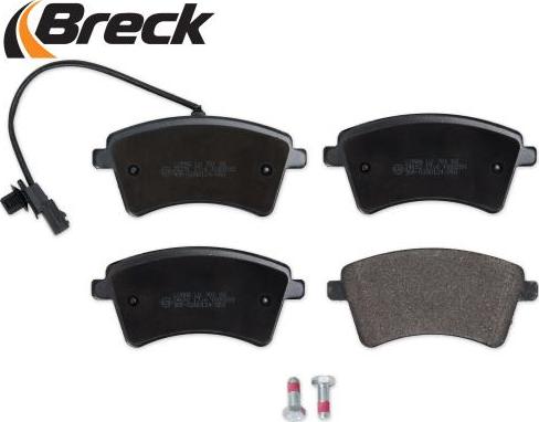 Breck 24693 00 701 10 - Тормозные колодки, дисковые, комплект avtokuzovplus.com.ua