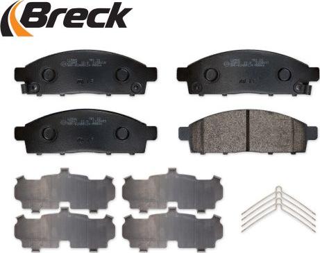 Breck 25087 00 701 00 - Тормозные колодки, дисковые, комплект avtokuzovplus.com.ua