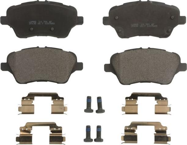 Breck 25134 00 701 00 - Гальмівні колодки, дискові гальма autocars.com.ua