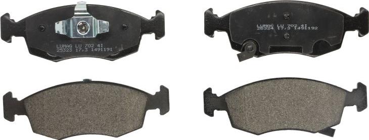 Breck 25323 00 702 10 - Гальмівні колодки, дискові гальма autocars.com.ua