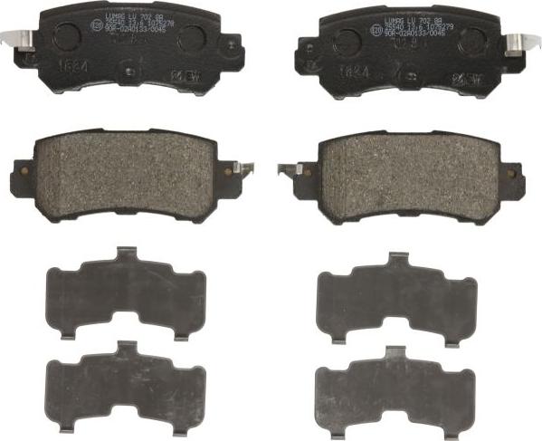 Breck 25540 00 702 00 - Гальмівні колодки, дискові гальма autocars.com.ua