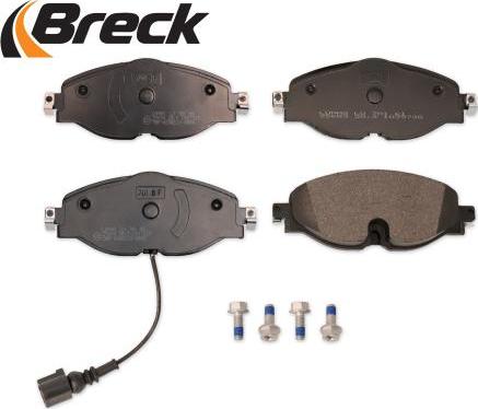 Breck 25683 00 701 00 - Тормозные колодки, дисковые, комплект avtokuzovplus.com.ua