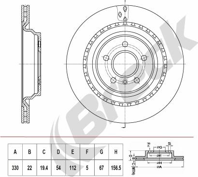 Patron PBD1129 - Гальмівний диск autocars.com.ua