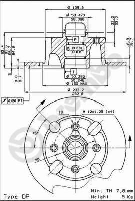 Breco BS 7319 - Гальмівний диск autocars.com.ua