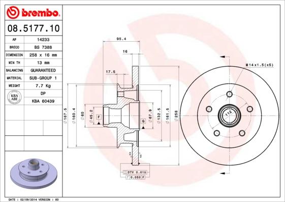 Breco BS 7388 - Тормозной диск avtokuzovplus.com.ua