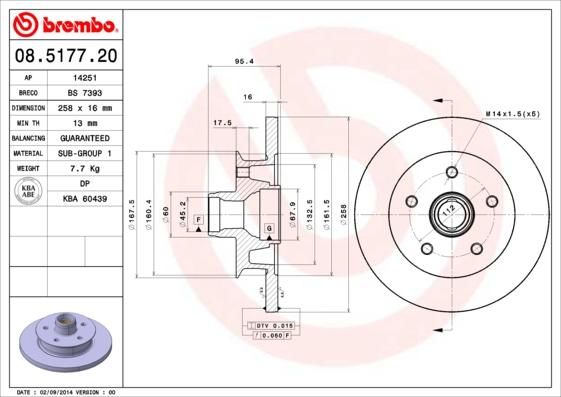 Breco BS 7393 - Тормозной диск avtokuzovplus.com.ua