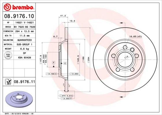 Breco BS 7620 - Гальмівний диск autocars.com.ua