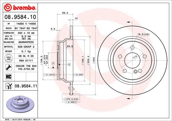 Breco BS 7647 - Тормозной диск avtokuzovplus.com.ua