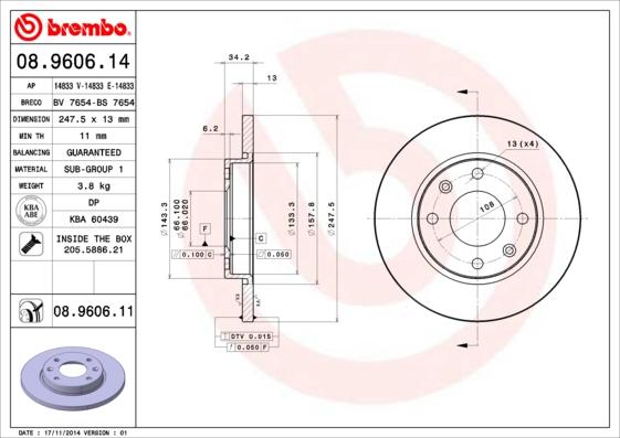 Breco BS 7654 - Тормозной диск avtokuzovplus.com.ua