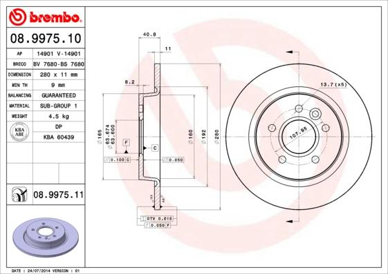 Breco BS 7680 - Тормозной диск autodnr.net