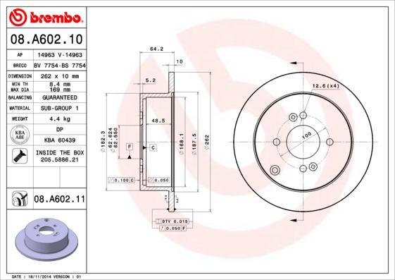 Breco BS 7754 - Гальмівний диск autocars.com.ua