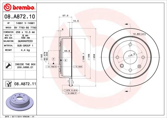 Breco BS 7783 - Тормозной диск avtokuzovplus.com.ua