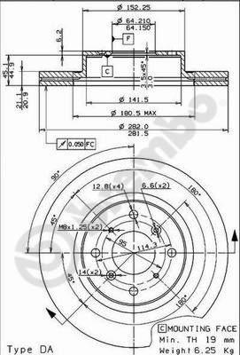 Breco BS 7985 - Тормозной диск avtokuzovplus.com.ua