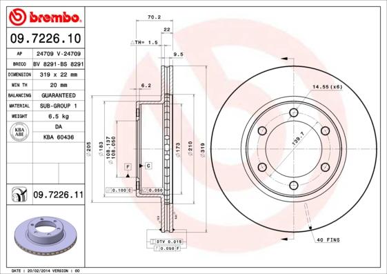 Breco BS 8291 - Тормозной диск avtokuzovplus.com.ua