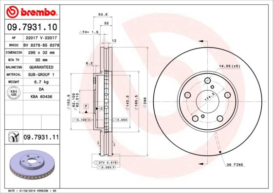 Breco BS 8378 - Тормозной диск autodnr.net