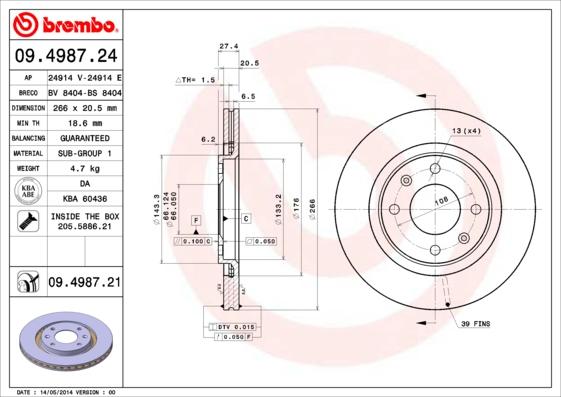 Breco BS 8404 - Тормозной диск autodnr.net
