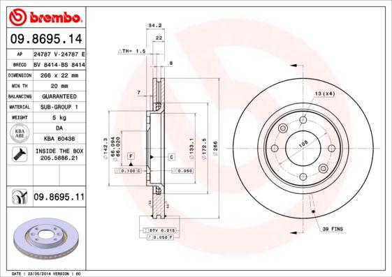 Breco BS 8414 - Тормозной диск autodnr.net