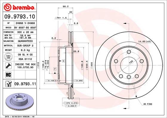 Breco BS 8587 - Гальмівний диск autocars.com.ua