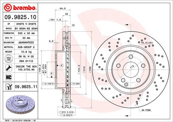 Breco BS 8594 - Гальмівний диск autocars.com.ua