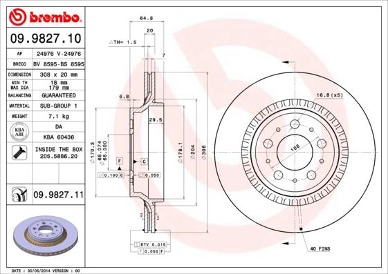 Breco BV 8595 - Тормозной диск avtokuzovplus.com.ua