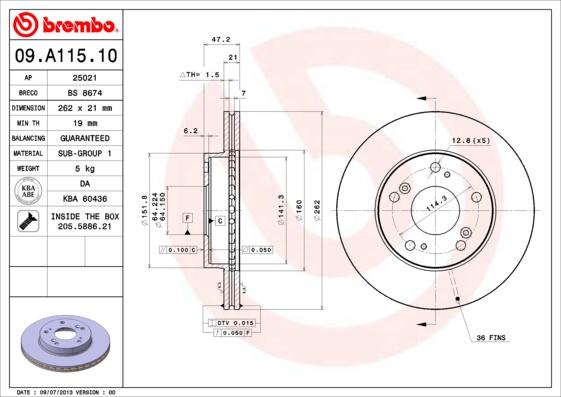 Breco BS 8674 - Тормозной диск avtokuzovplus.com.ua