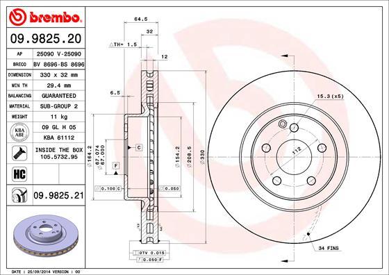 Breco BS 8696 - Гальмівний диск autocars.com.ua