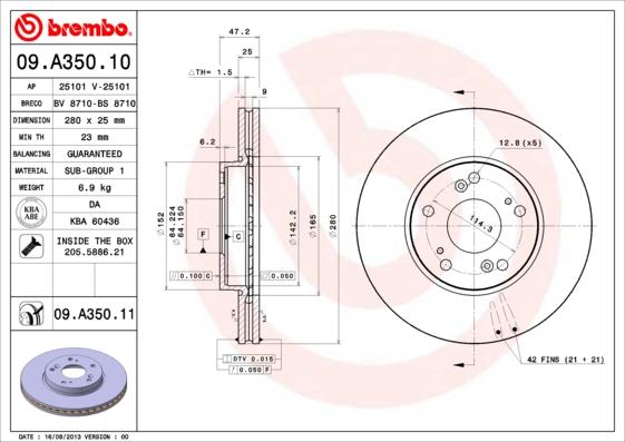 Breco BS 8710 - Тормозной диск avtokuzovplus.com.ua