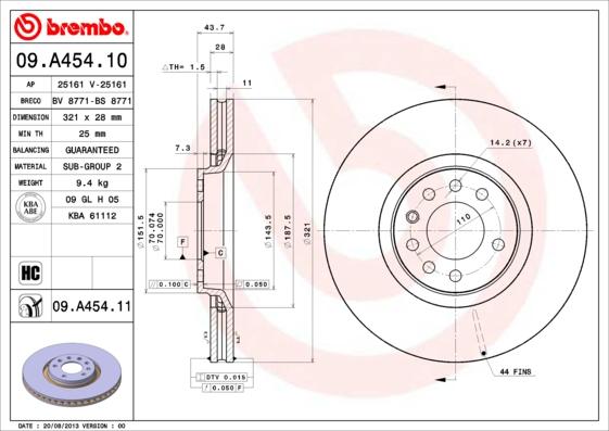 Breco BV 8771 - Тормозной диск avtokuzovplus.com.ua