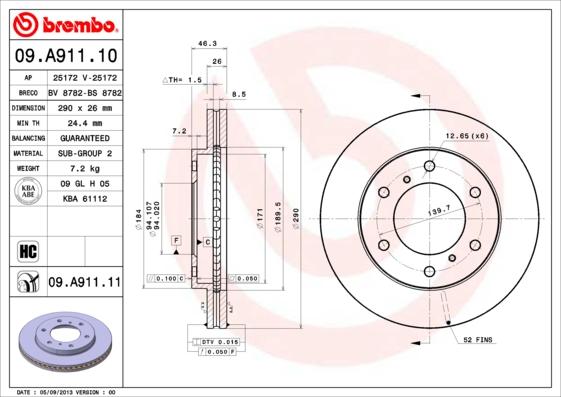 Breco BS 8782 - Тормозной диск avtokuzovplus.com.ua