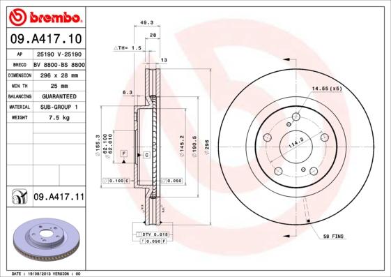 Breco BS 8800 - Тормозной диск autodnr.net