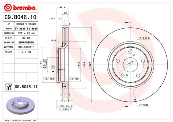 Breco BS 8838 - Тормозной диск avtokuzovplus.com.ua