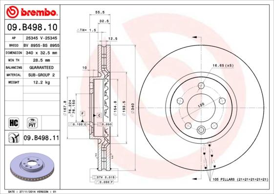 Breco BS 8955 - Тормозной диск autodnr.net